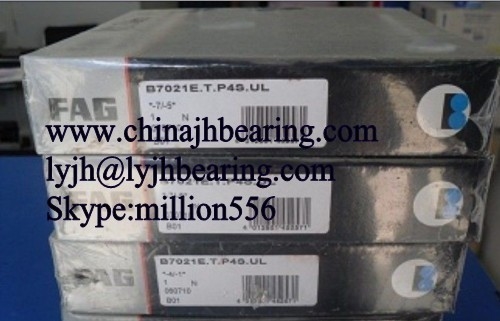 China. FAG B7021-E-T-P4S-UL rodamiento del eje principal con 105x160x26mm, grado P4, ángulo de contacto de 25 grados proveedor