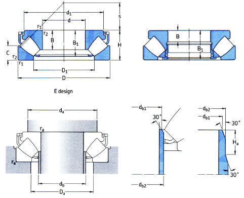 29268 rodamiento de rodillos de empuje, 340x460x73 mm, material GCr15SiMn, paquete estándar de exportación proveedor
