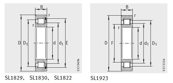Código INA/FAG SL181872-E rodamiento, dimensiones y capacidad de carga y aplicación proveedor