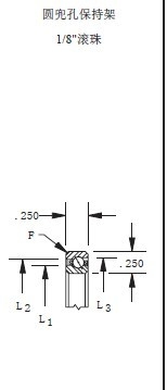 KA110AR0 de sección fina con material de acero GCr15, dimensiones proveedor