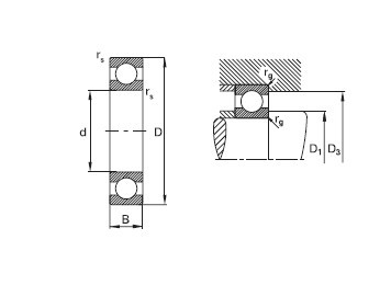 FAG 619/630MB.C3,619/630MA,619/630 proveedor de rodamientos de bolas de ranura profunda,630x850x100mm proveedor