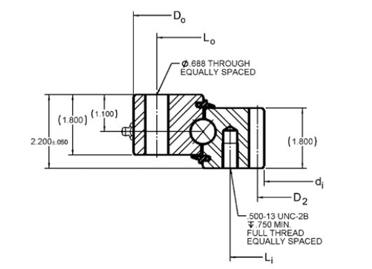 dimensiones del rodamiento giratorio HS6-33N1Z,anillo giratorio HS6-33N1Z con dientes internos, proveedor