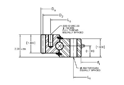 Aplicación del rodamiento giratorio HS6-33E1Z,anillo giratorio HS6-33E1Z con dimensiones de engranaje externas proveedor