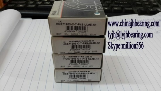 HCS71903-C-T-P4S-UL-K1 bola de contacto angular con rodamiento de 17x30x7mm,bola de cerámica y sello proveedor