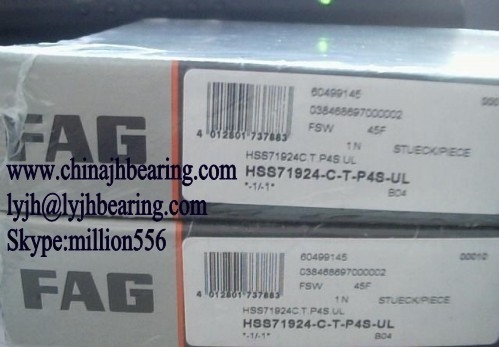 HSS71924-C-T-P4S-UL Rodamiento de bolas de contacto angular 120x165x22mm, ángulo de contacto de 15 ° proveedor