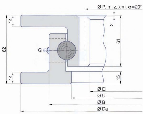 - ¿ Qué?800.22.00- Un anillo giratorio, I.800.22.00.Un proveedor de rodamientos de giradiscos,805x636x82 mm,OEM proveedor