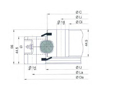 ¿Cómo saber SD.816.20.00.B rodamiento giratorio, 672x816x56 mm, norma de calidad ISO2768-m proveedor