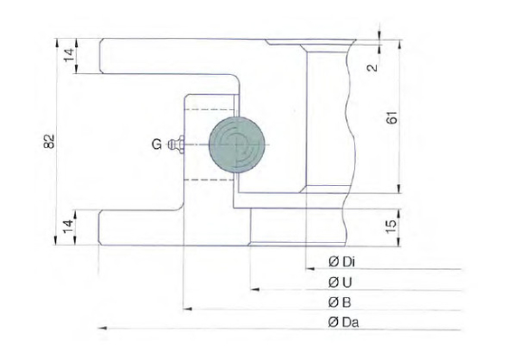 Podemos venderlo.700.22.00. A / SD-T rodamiento, I.700.22.00.A/SD-T rodamiento giratorio,699x530x82 mm proveedor