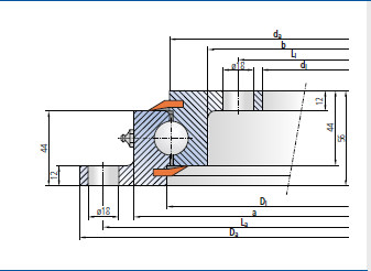 Podemos suministrar 90-20 0741/0-07042 rodamientos giratorios,848x634x56 mm,en la industria pesada proveedor