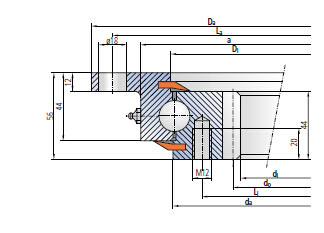 Pediremos un rodamiento giratorio 92-20 1091/1-07272,1198x984x56 mm, buena calidad proveedor