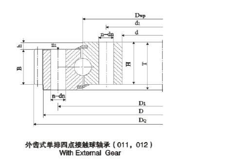 JinHang Precisión suministro de rodamientos 012.30.630 rodamiento giratorio de 732x528x80 mm proveedor