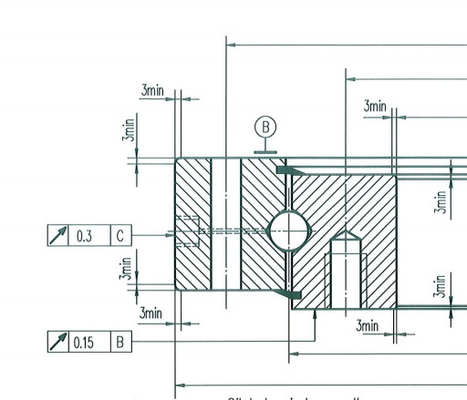 Cuatro puntos de contacto rodamiento de bolas con rodamiento E787/760G2,760x950x80mm, utilizado para equipos de pista delantera de apilamiento radial. proveedor