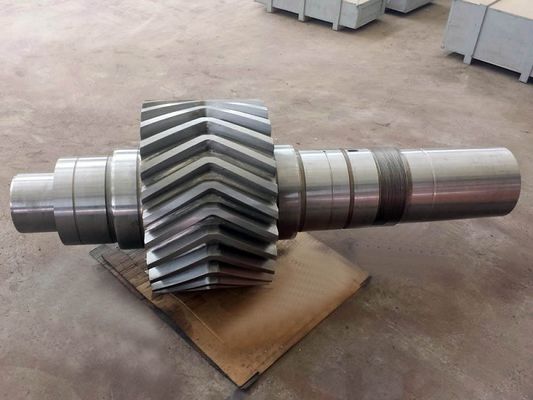 Eje de engranaje helicoidal para equipos pesados de molino de bolas Ángulo de presión de 25 grados proveedor