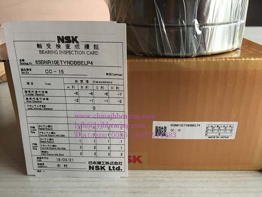 65BNR10ETYNDBBELP4 Rodamiento de eje NSK utilizado para el centro del eje principal de la máquina herramienta. proveedor